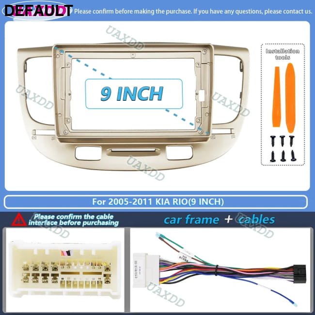 Car Frame for Kia Rio2 Rio 2 2005 06 07 08 09 10 2011 2006 Installation Kit Best Selling Products Motor Vehicle A/V