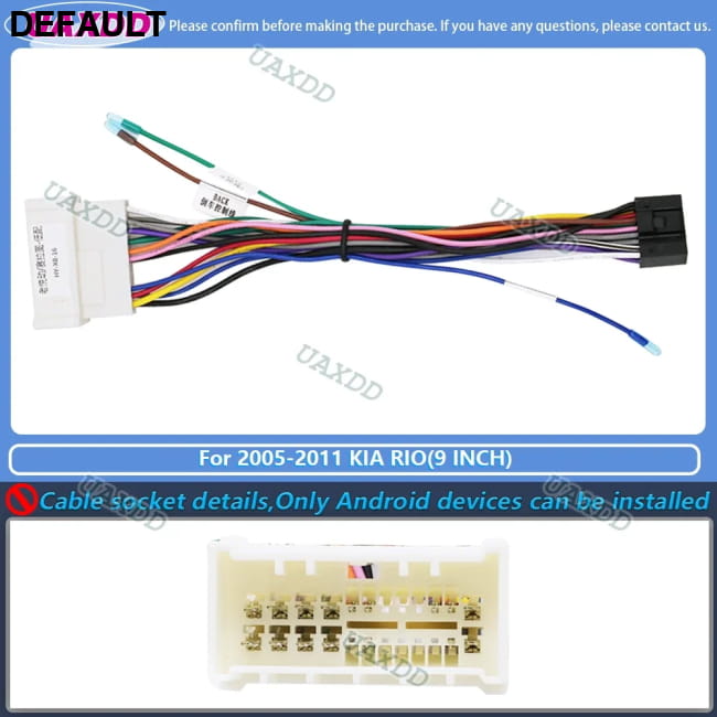 Car Frame for Kia Rio2 Rio 2 2005 06 07 08 09 10 2011 cable Installation Kit Best Selling Products Motor Vehicle A/V