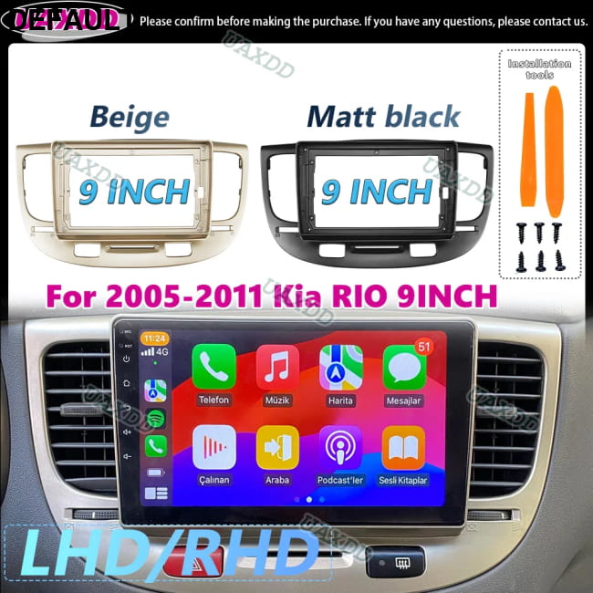 Car Frame for Kia Rio2 Rio 2 2005 06 07 08 09 10 2011 Installation Kit Motor Vehicle A/V Players & In-Dash Systems