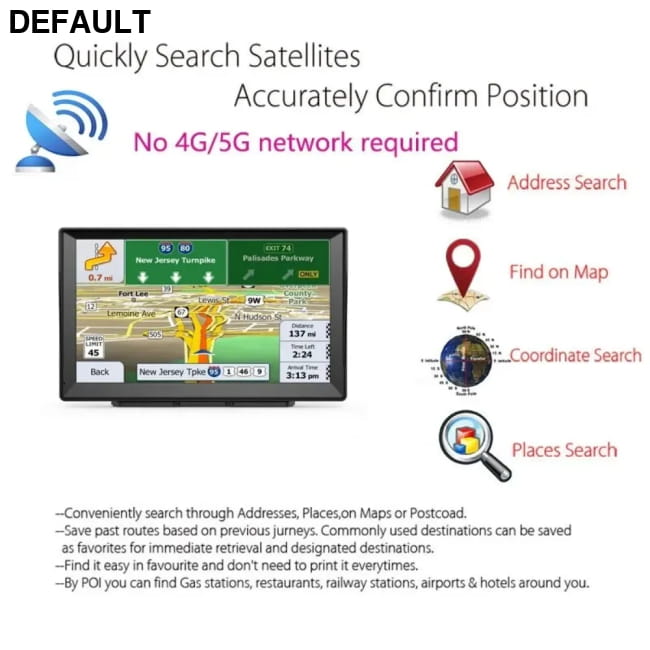 Car GPS Navigation System 5/7/8-inch Touch Screen 8G + 256M DVD Players 8G + 256M Audio Components