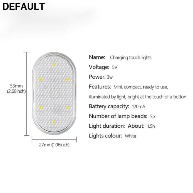 Car Interior 5v Led Lighting Finger Touch Sensor Reading GRB Accessories Organizers