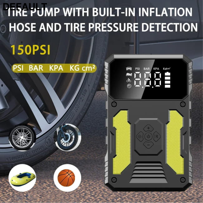 Car Jump Starter With Air Compressor Portable 12V Accessories Vehicle Starters