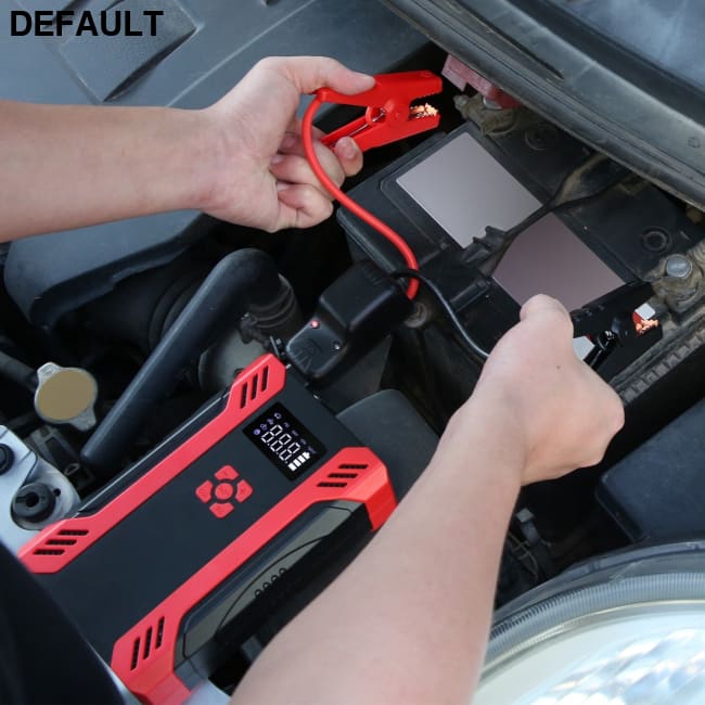 Car Jump Starter with Air Compressor Portable Battery Booster Digital Tire Inflator 2000mAh Peak Current for 12V 6.5L