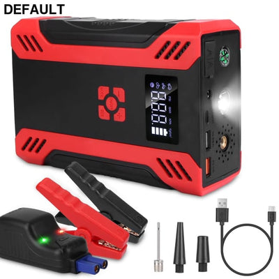 Car Jump Starter with Air Compressor Portable Battery Booster Digital Tire Inflator 2000mAh Peak Current for 12V 6.5L