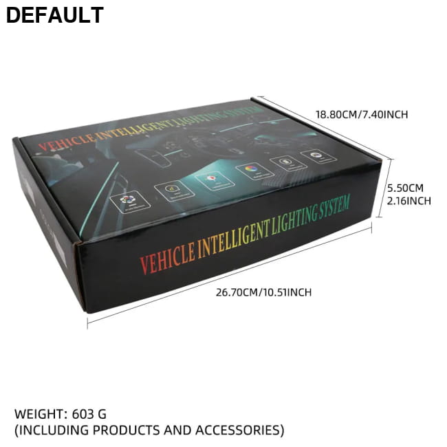 Car LED Acrylic Light Strip for Interior Ambient Accessories RGB Bars