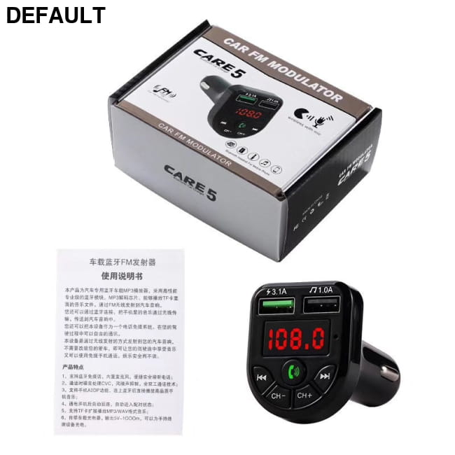 Car mp3 BTE5 Bluetooth Receiver E5 FM Transmitter Colorful Box Package Transmitters Electronics