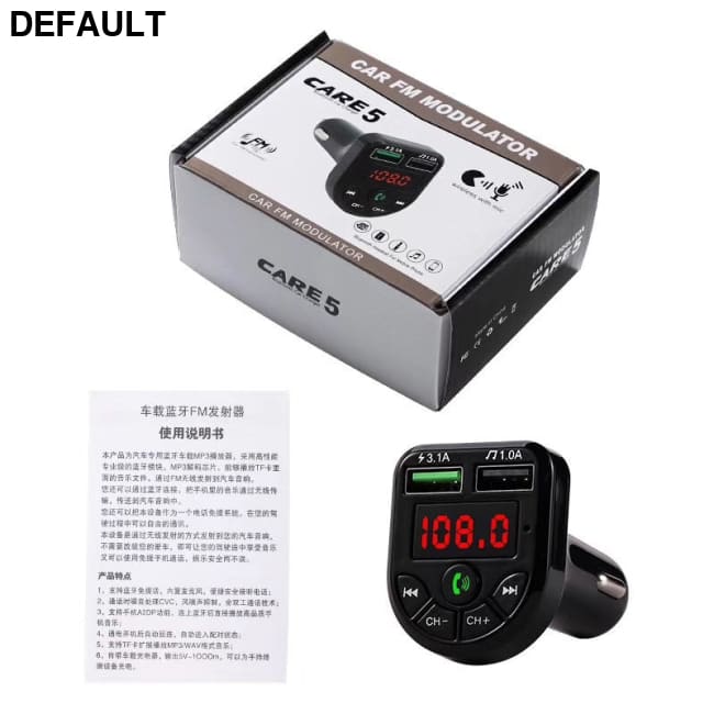 Car mp3 BTE5 Bluetooth Receiver E5 MP3 FM Transmitter Hands-free Call Colorful Box Package Transmitters Electronics