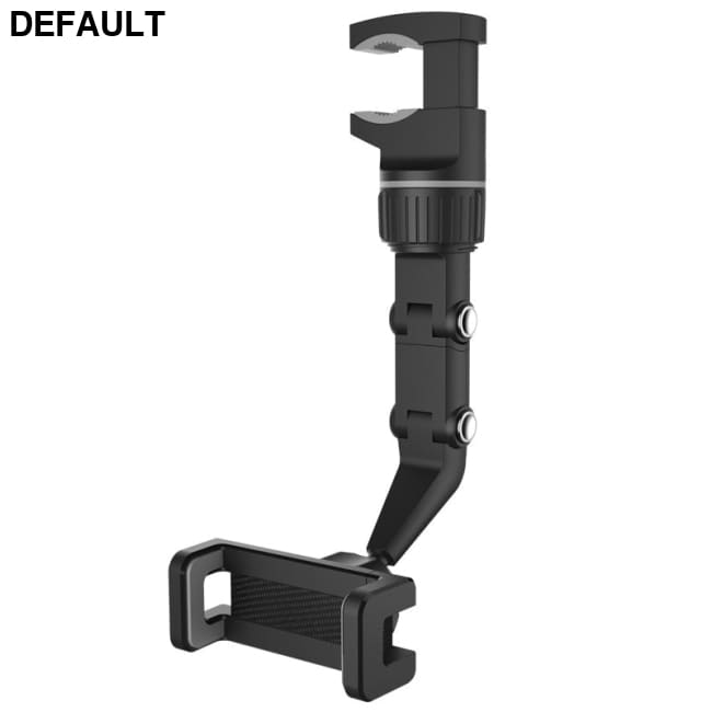 Car Phone Holder Multifunctional 360 Degree Rotatable Auto Rearview Mirror Seat Hanging Clip Bracket Cell for Gray