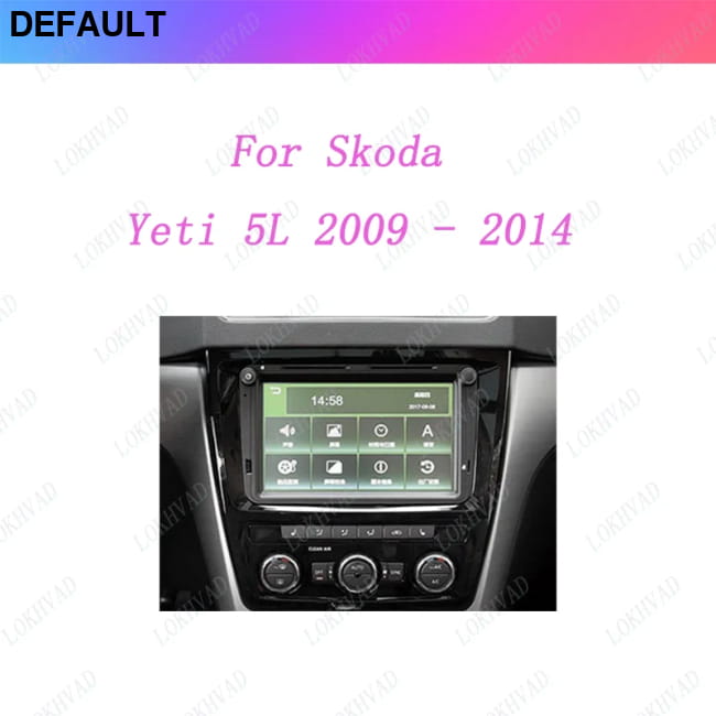 Car Radio For Skoda Yeti 5L 2009 - 2014 Android 2 Din Installation Kit - Motor Vehicle A/V Players & In-Dash Systems