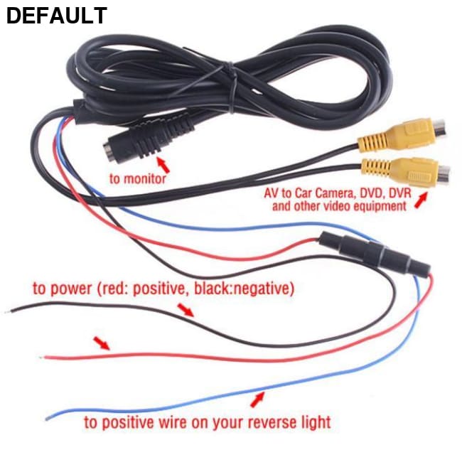 Car Rearview monitor rearview backup camera system 7 TFT LCD Screen Nightvision Alarm & Security Systems Electronics