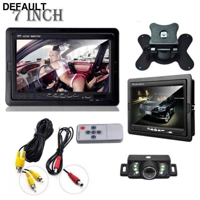 Car Rearview monitor rearview backup camera system 7 TFT LCD Screen Nightvision Alarm & Security Systems Electronics