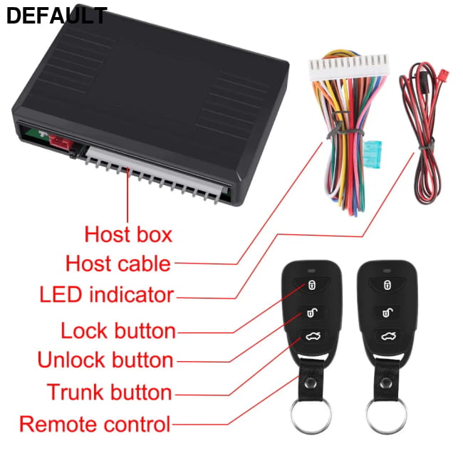 Car Remote Central Door Lock Keyless Control Kit Alarm Starter Vehicle Systems