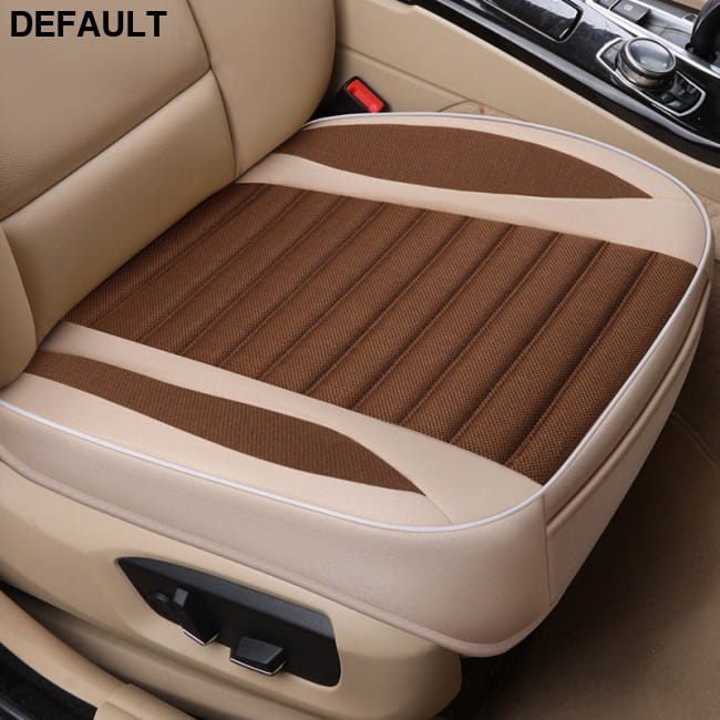 Car Seat Cover,Flax Cushion Seasons Universal Breathable Coffee color Accessories Covers