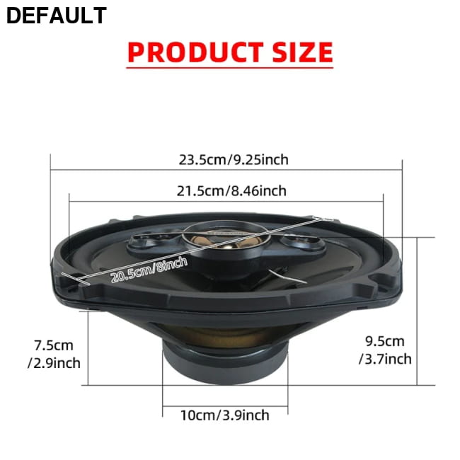 Car Speakers 2400W (2*1200W) Coaxial Speaker 6*9 Inch Electronics