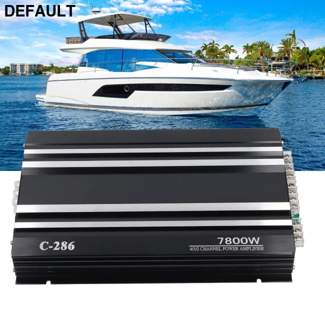 Car Stereo Amp Amplifier 7800W 4 Channels Class Aluminum Alloy Pure Bass Power for 12V Truck Boat UTV Motorcycle