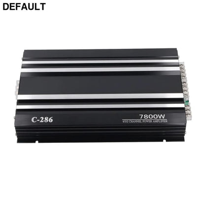 Car Stereo Amp Amplifier 7800W 4 Channels Class Aluminum Alloy Pure Bass Power for 12V Truck Boat UTV Motorcycle