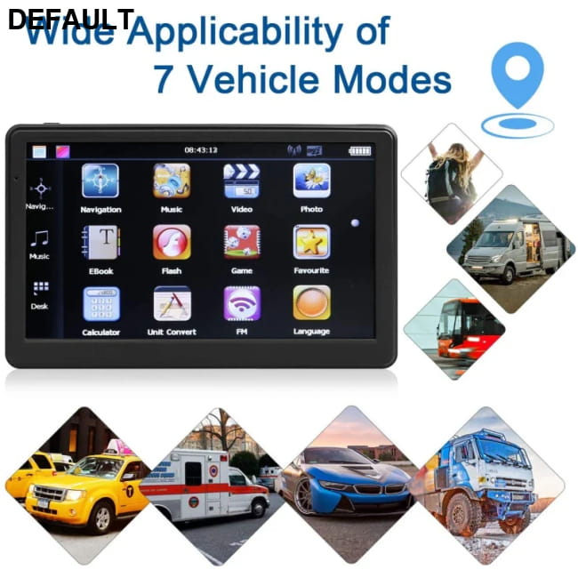 Car/ Truck GPS Navigation 7.0’’ HD Touch Screen FM + 8GB Bult Car DVD Players FM + 8GB Systems