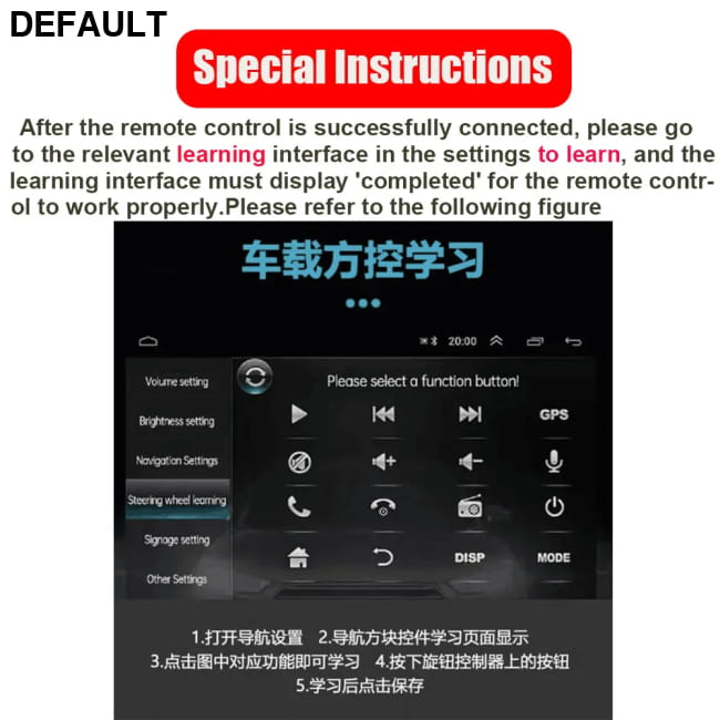 Car Wireless Remote Control 10Keys Steering Wheel Radio Starter Motor Vehicle Electronics