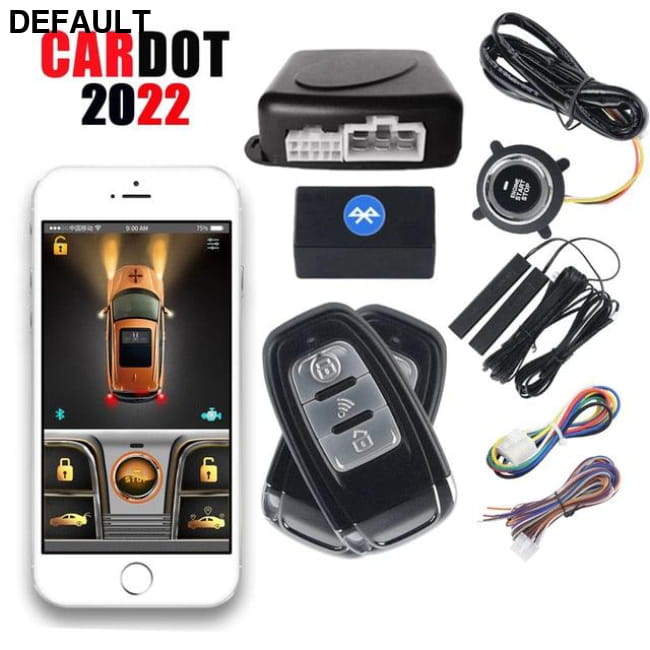 Cardot 2022 Smart Car Alarm with Digital Key Phone Start Stop Engine & Security Systems Electronics