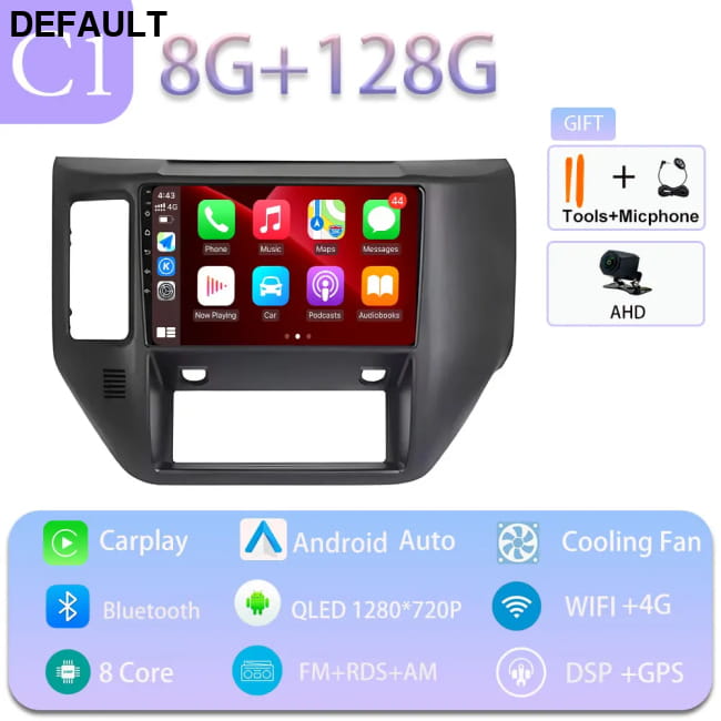 Carplay Car 4G WIFI GPS Navigation Radio Multimedia Video C1 8GB 128GB CAM