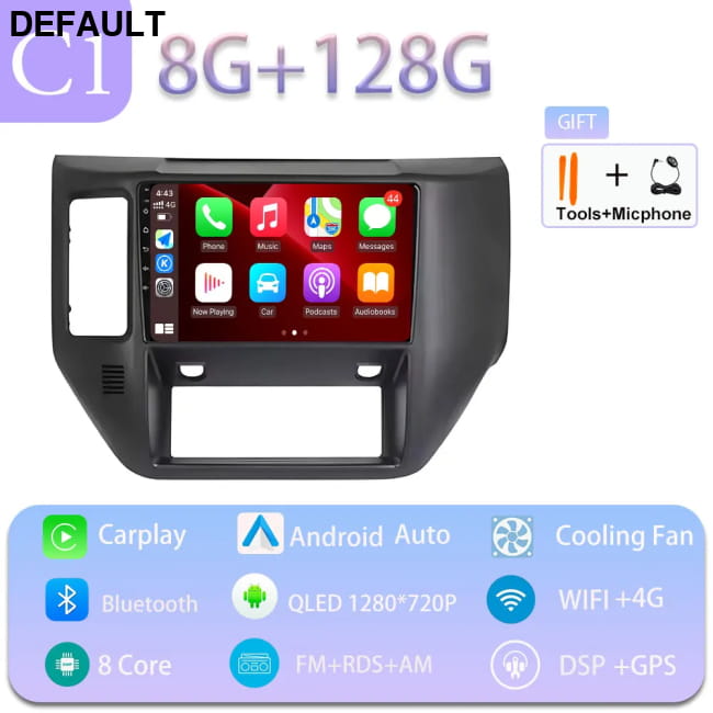 Carplay Car 4G WIFI GPS Navigation Radio Multimedia Video C1 8GB 128GB