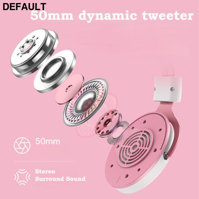 wireless cat ear headphonessss pink / CN Wired Headphones Best Selling Products Electronics