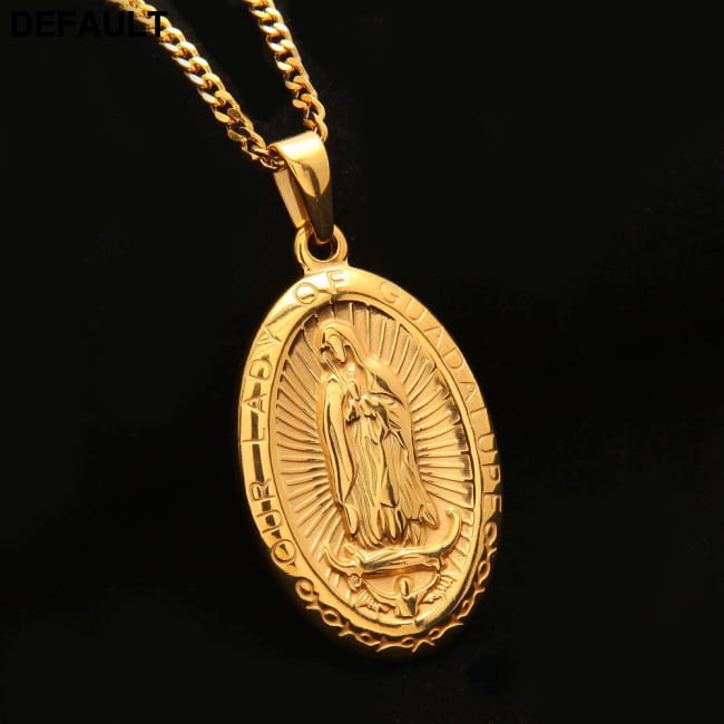 Catholic Religious Virgin Mary Necklace Pendant Stainless Sterling Silver Necklaces