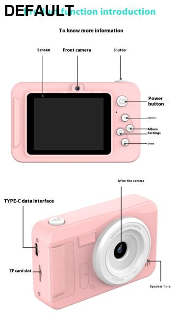 Ccd Digital Camera Kindergarten Gifts Student HD Pixel Portable Mobile Phone Cameras Best Selling Products