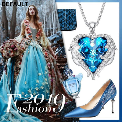 Cdyle Angel Wings Necklace Crystals from Swarovski Necklaces Fashion Jewelry For Women Heart Of Mother’s Day Gifts