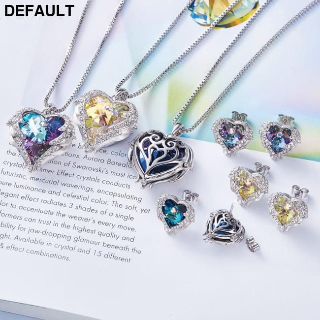 Cdyle Crystals from Swarovski Angel Wings Necklaces Sterling Silver Necklace Sets Jewelry