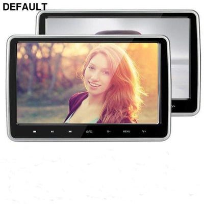 Cemicen 2PCS 10.1 Inch Car Headrest Monitor DVD Video Player USB/SD/HDMI/IR/FM TFT LCD Screen Touch Button Game Remote