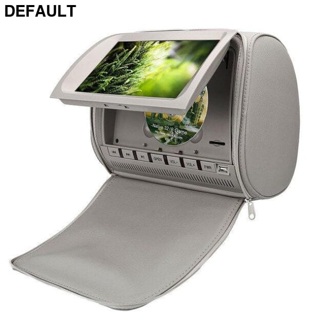 Cemicen 2PCS 9 Inch Car Headrest Monitor DVD Video Player Grey No Headphone Ceiling & Monitors Electronics