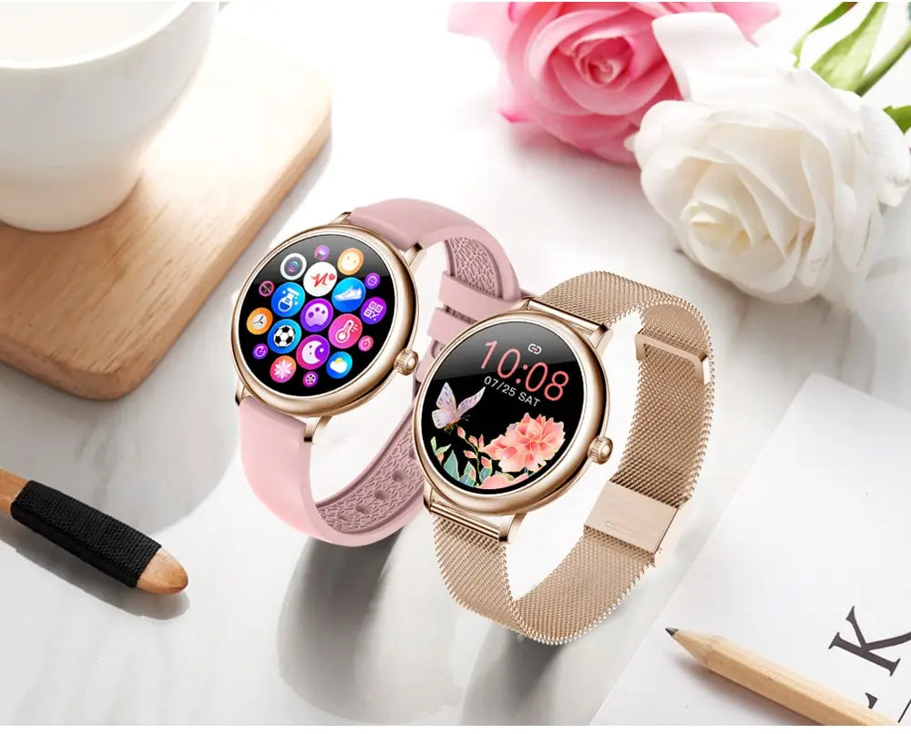 2020 SANLEPUS Stylish Women’s Smart Watch Luxury Waterproof Wristwatch Stainless Steel Casual Girls Smartwatch