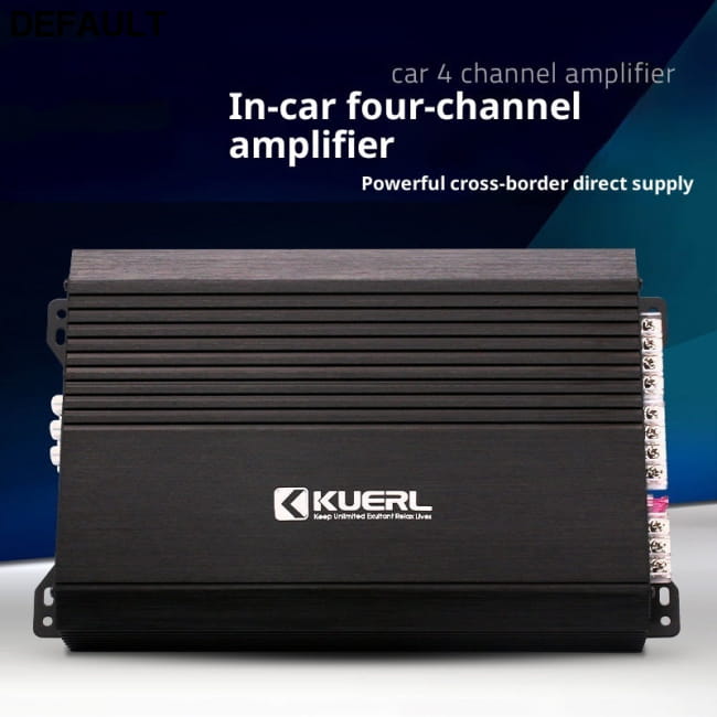 Channel Four-way High-power Vehicle 12V Car Amplifier Black Amplifiers Motor