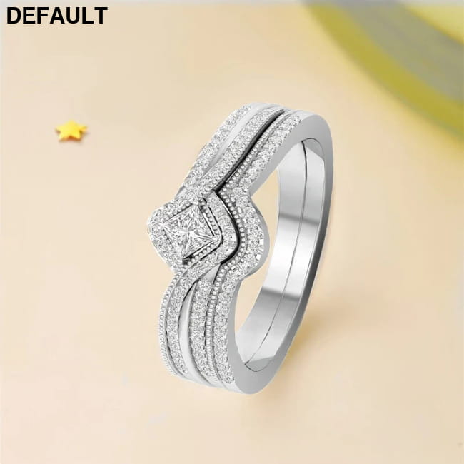 Charm Silver Color Couple Rings for Lover’s Cute Women Wedding