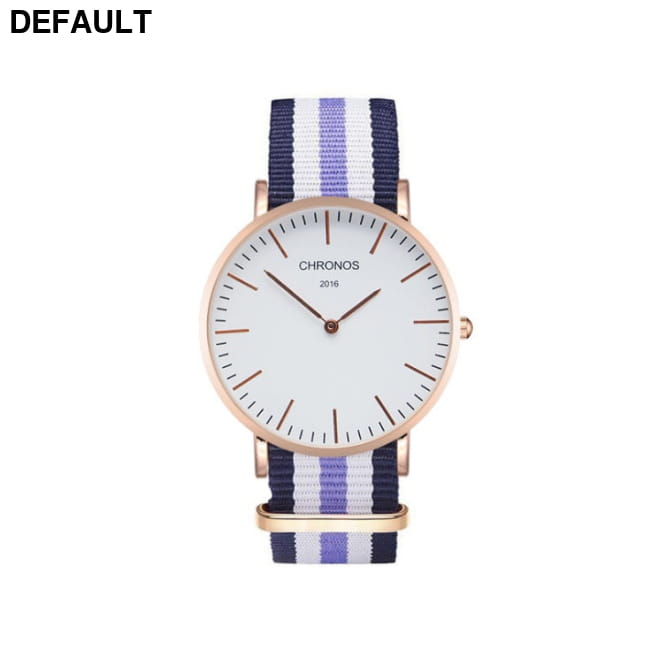 CHRONOS Watch Nylon Knitted Watchband Two Needle Cloth I Women Watches