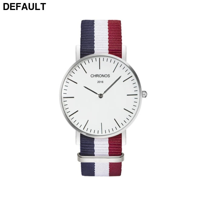 CHRONOS Watch Nylon Knitted Watchband Two Needle Cloth K Women Watches