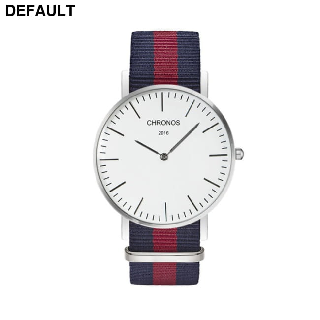 CHRONOS Watch Nylon Knitted Watchband Two Needle Cloth L Women Watches