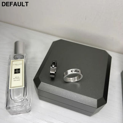 Classic Luxury Jewelry MOVE TITANIUM Series White Diamond Men’s ring Movable Stone S925 Pure Silver Material New Year’s