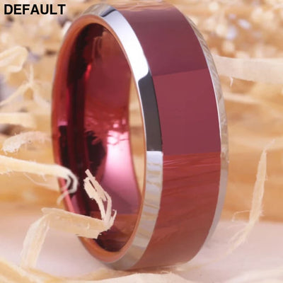 Classic Red Tungsten Rings New Ring For Men Wedding Anniversary Gift Women Men’s