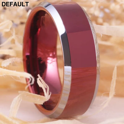Classic Red Tungsten Rings New Ring For Men Wedding Anniversary Gift Women Men’s