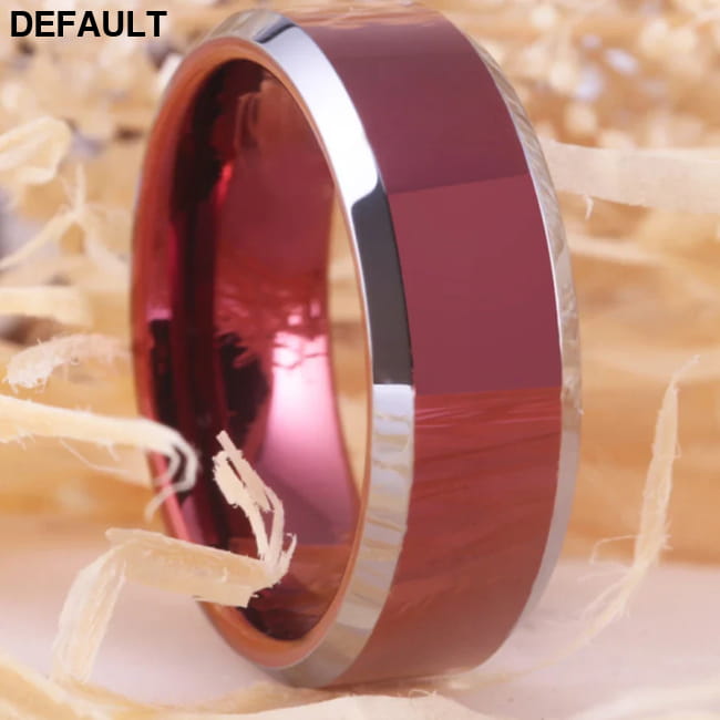 Classic Red Tungsten Rings New Ring For Men Wedding