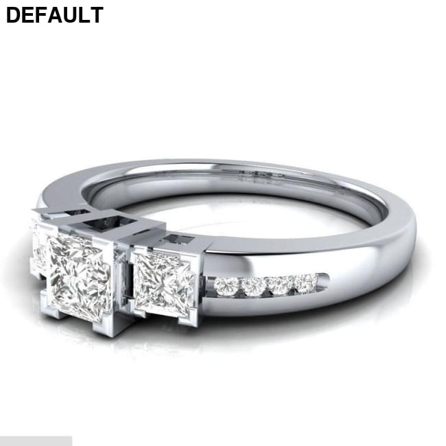 Classic Women Ring 925 Silver with Sapphire Emerald Sterling Rings