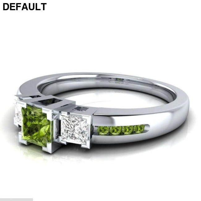 Classic Women Ring 925 Silver with Sapphire Emerald Sterling Rings