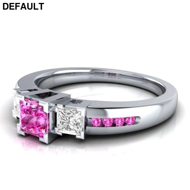 Classic Women Ring 925 Silver with Sapphire Emerald Sterling Rings