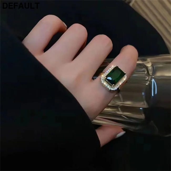 Classic Women’s Three-piece Jewelry Set Statement Emerald 3piece Sterling Silver Necklace Sets Necklaces