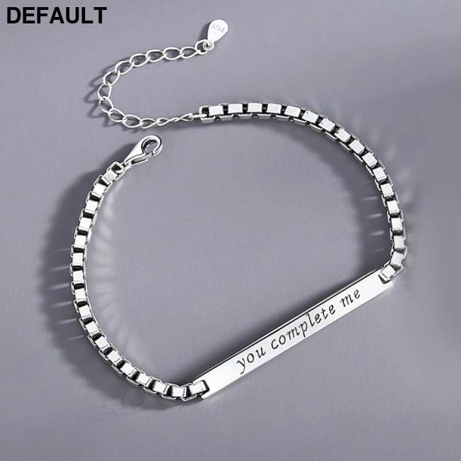 Couple Bracelet Female Sterling Silver Ins Korean Version Men’s Bracelets
