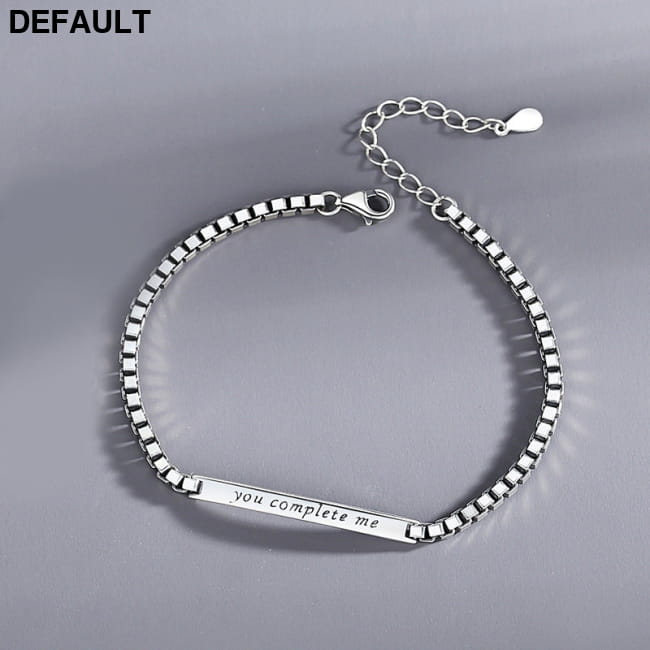 Couple Bracelet Female Sterling Silver Ins Korean Version Women’s Bracelets