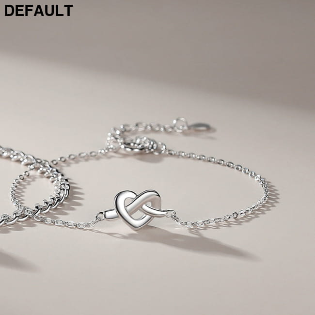 Couple Bracelet Female Sterling Silver Ins Korean Version Women’s Concentric Knot Bracel Bracelets