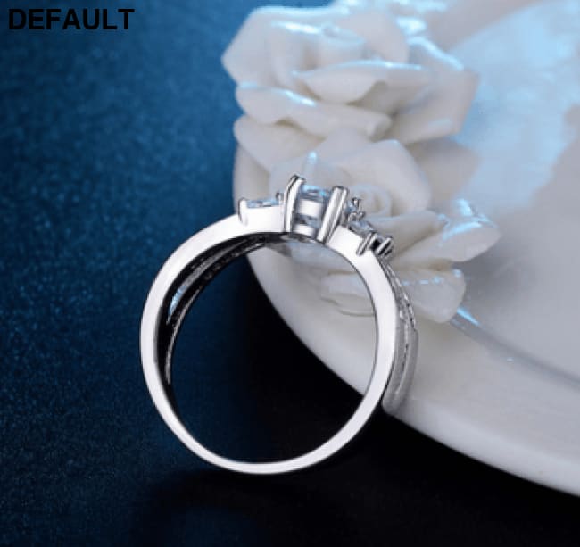 Cross-border exclusively for the wish explosion European and American ring female studded zircon horse eye trend hot